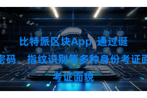 比特派区块App  通过诞生密码、指纹识别等多种身份考证面貌
